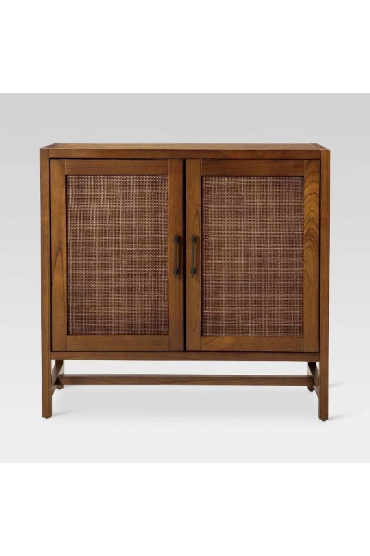 Walnut Retro Model Rattan Detaylı Masif Ahşap Büfe