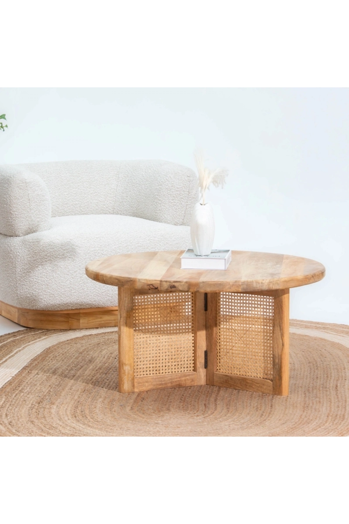 Evora Hazeran Detaylı Masif Ahşap Daire Orta Sehpa