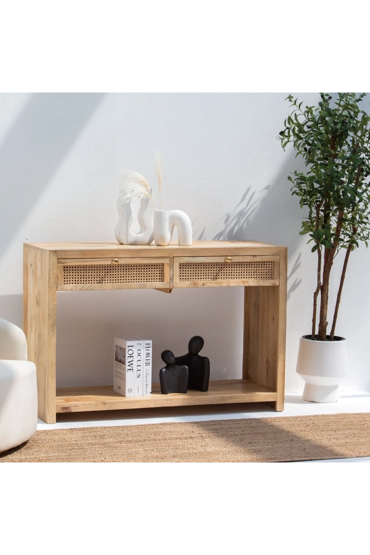 Evora Hazeran Detaylı Masif Ahşap Dresuar