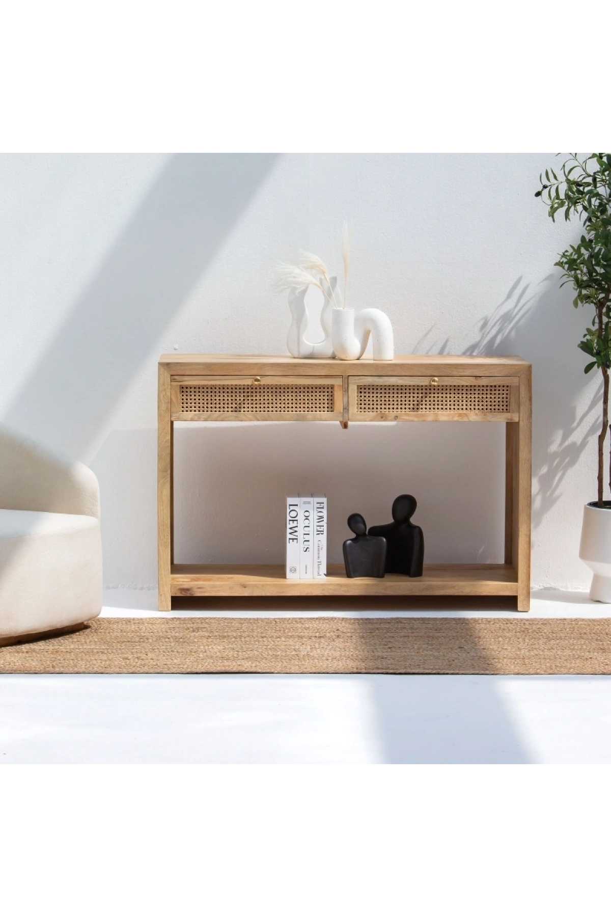 Evora Hazeran Detaylı Masif Ahşap Dresuar