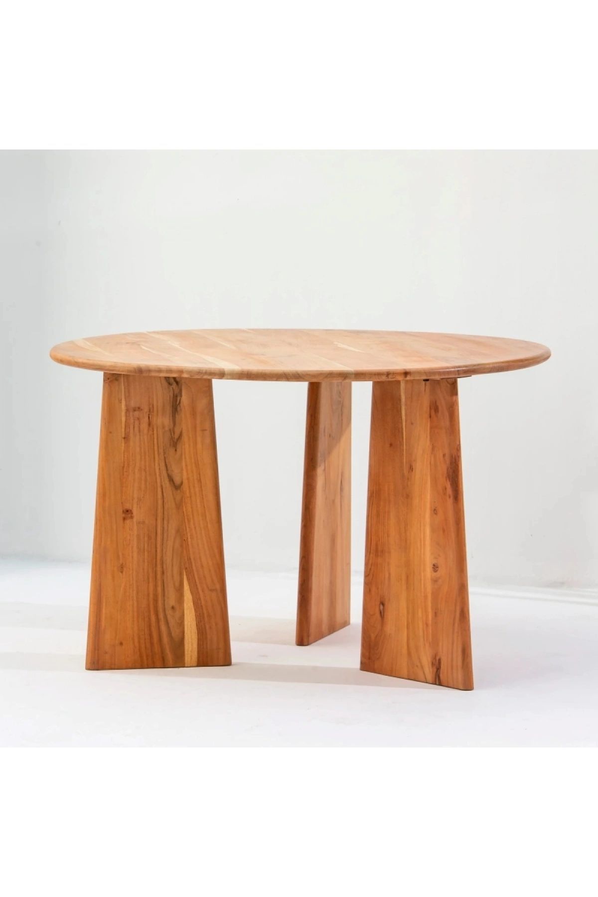 Evora Masif Ahşap Yuvarlak Yemek Masası