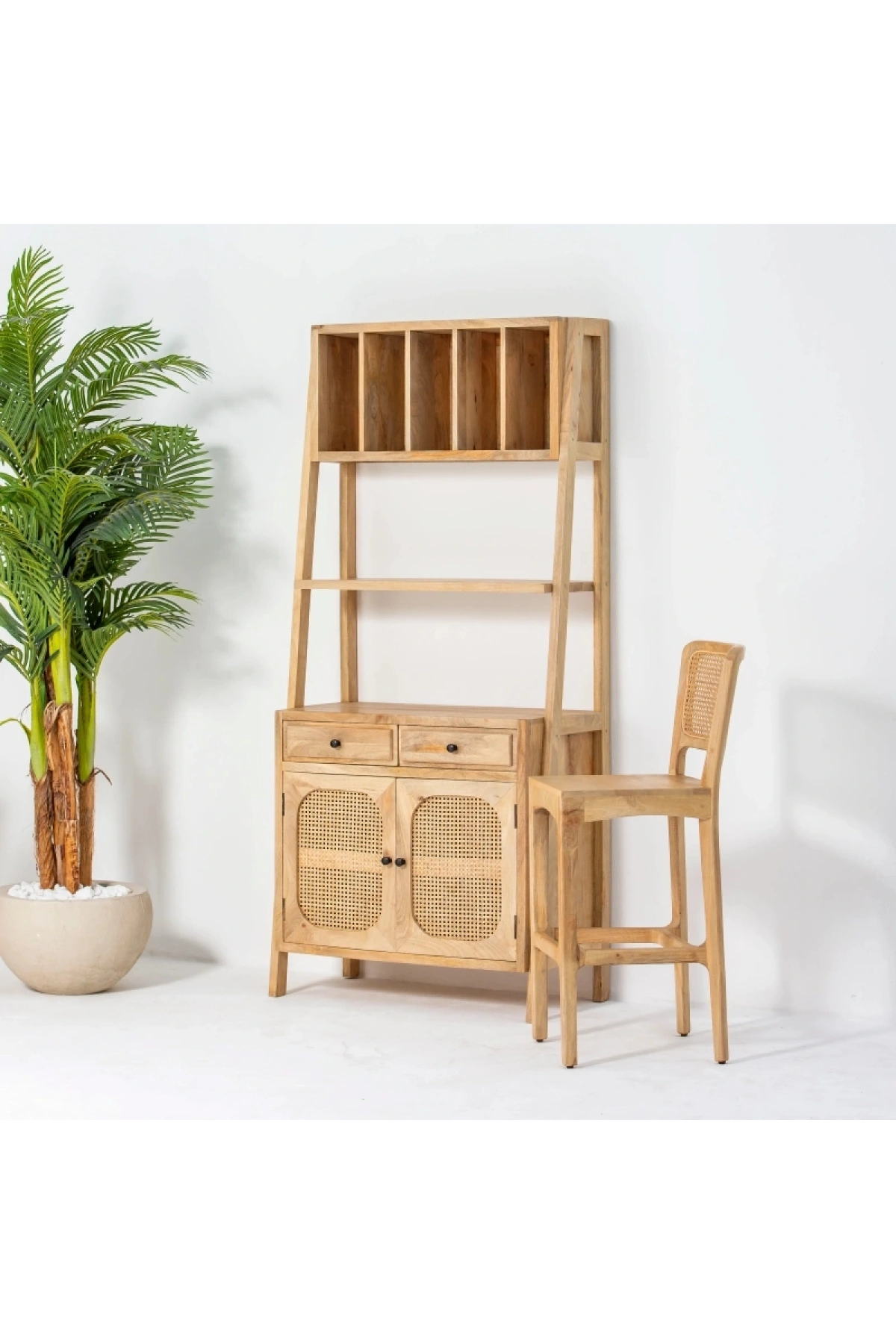 Evora Masif Ahşap Hazeranlı Büfe, Kitaplık