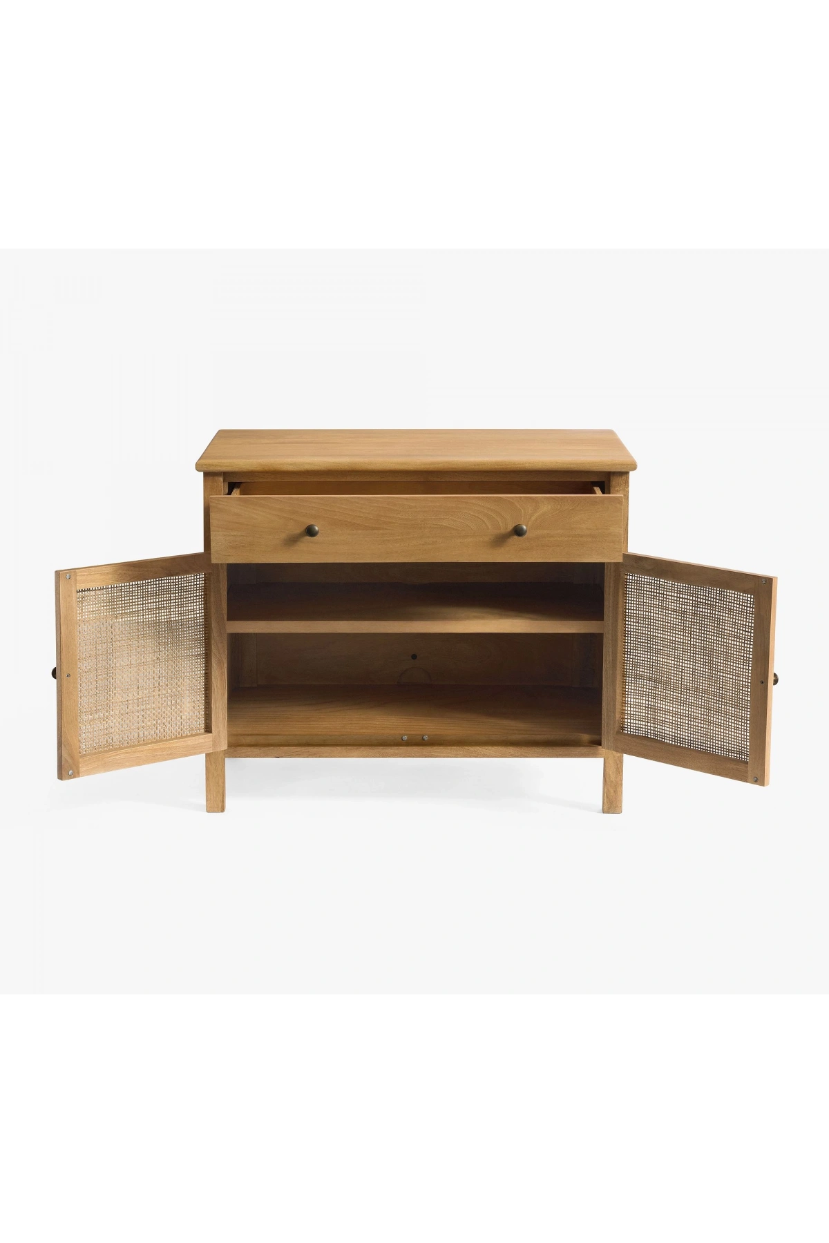 Rattoria Masif Ahşap tek çekmeceli büfe dolap