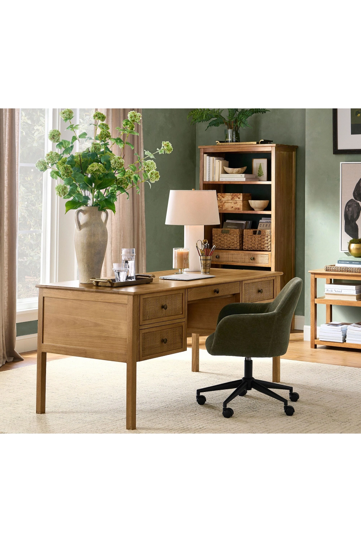 Rattoria Masif Ahşap Çalışma Masası