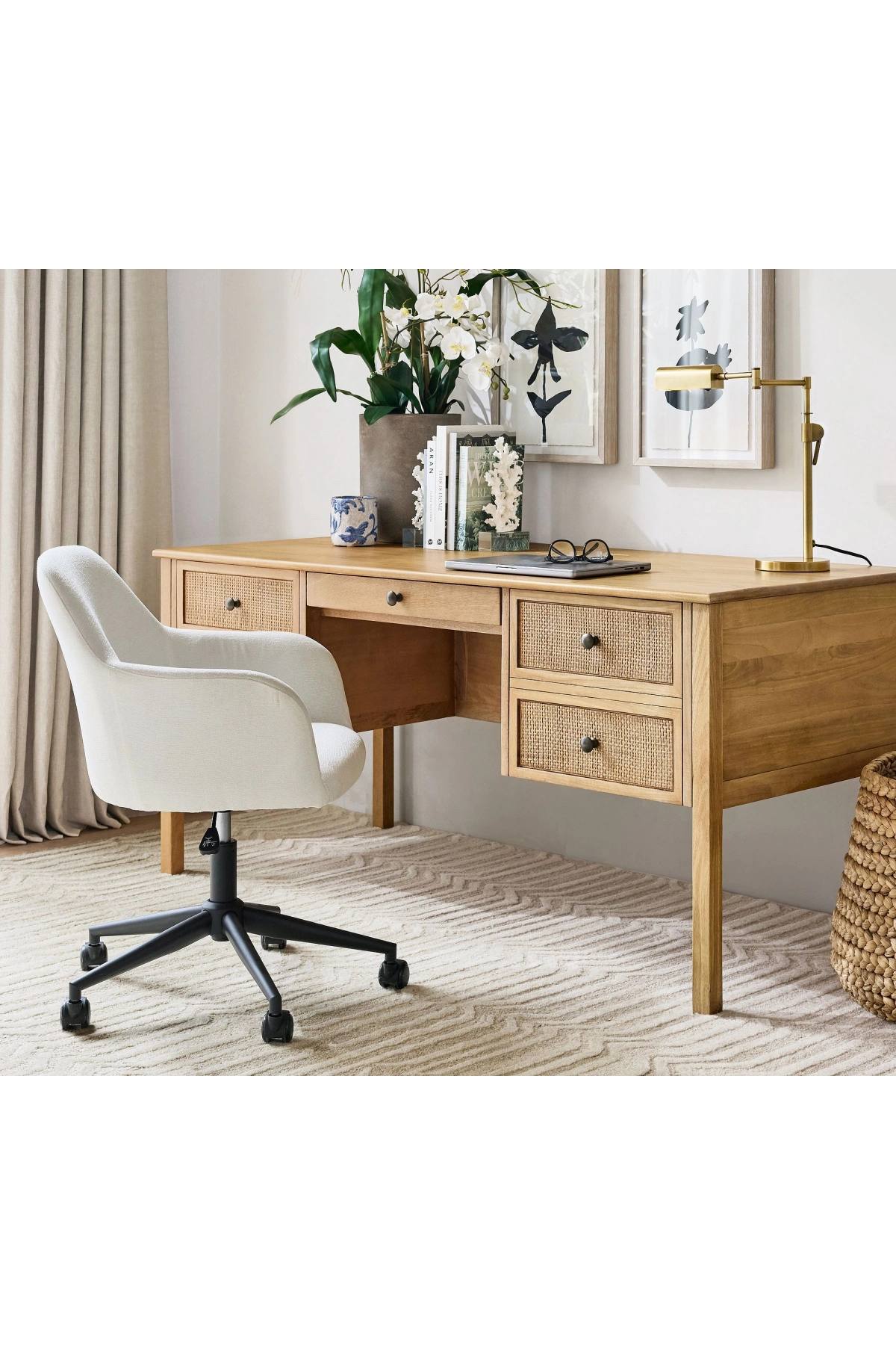 Rattoria Masif Ahşap Çalışma Masası