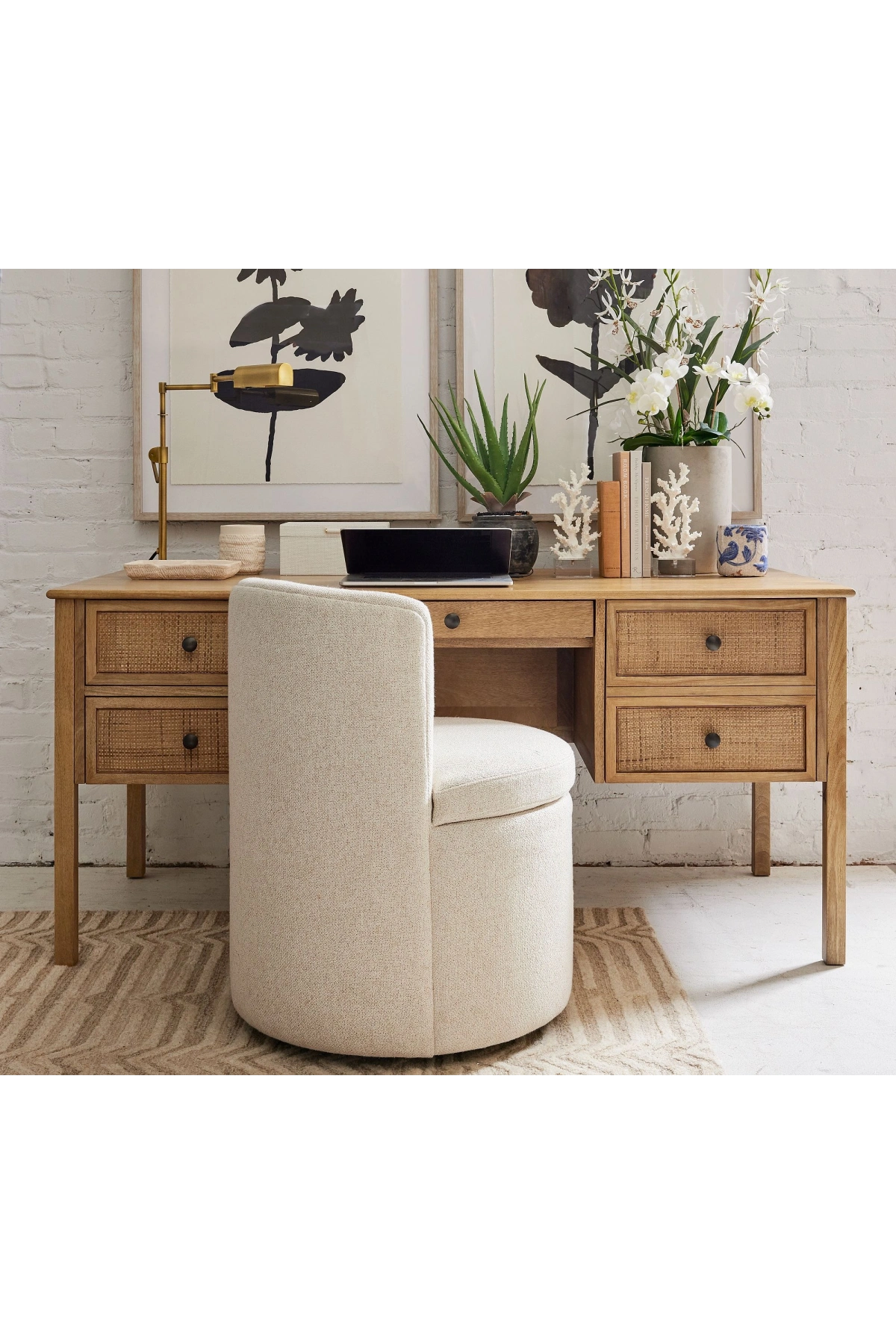 Rattoria Masif Ahşap Çalışma Masası