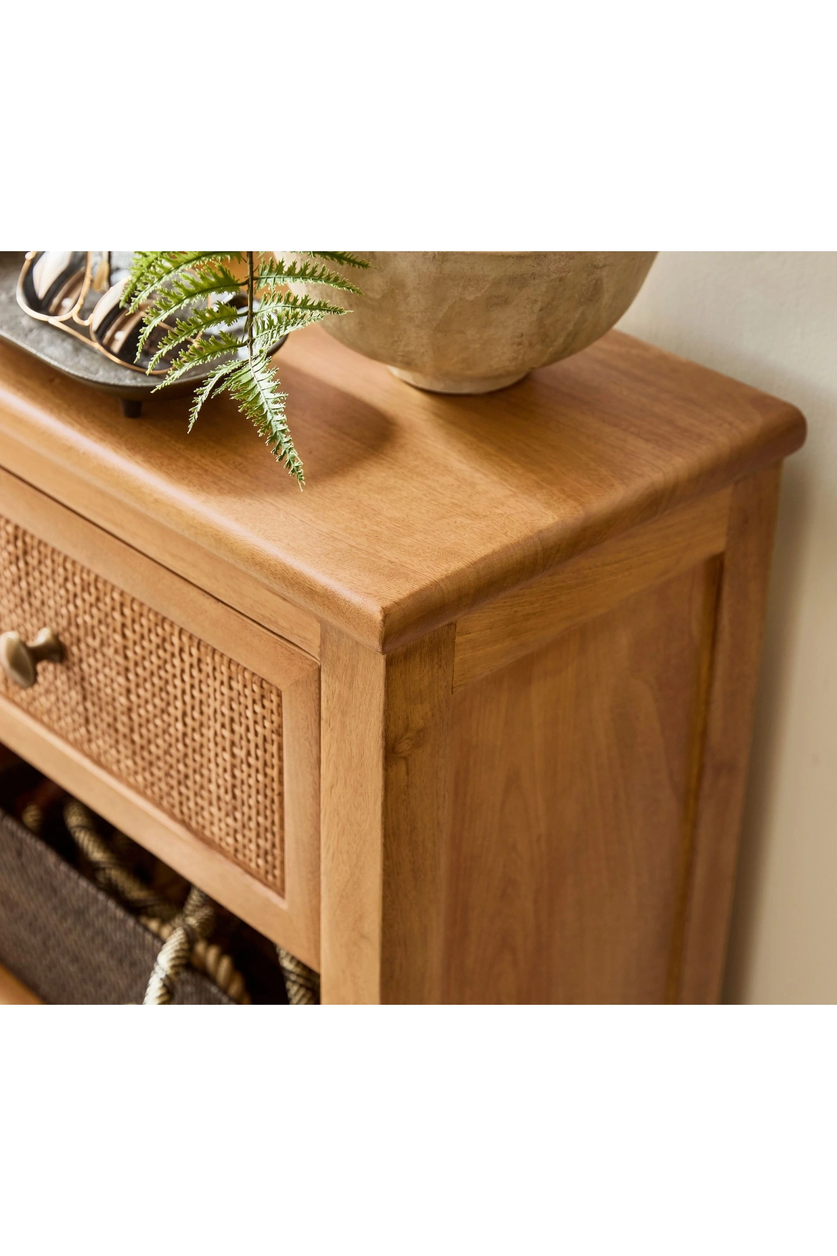 Rattoria Masif Ahşap mini antre büfe, dresuar