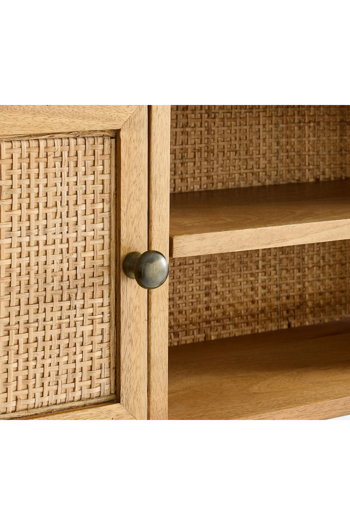 Rattoria Masif Ahşap Antre Kapaklı Duvar rafı