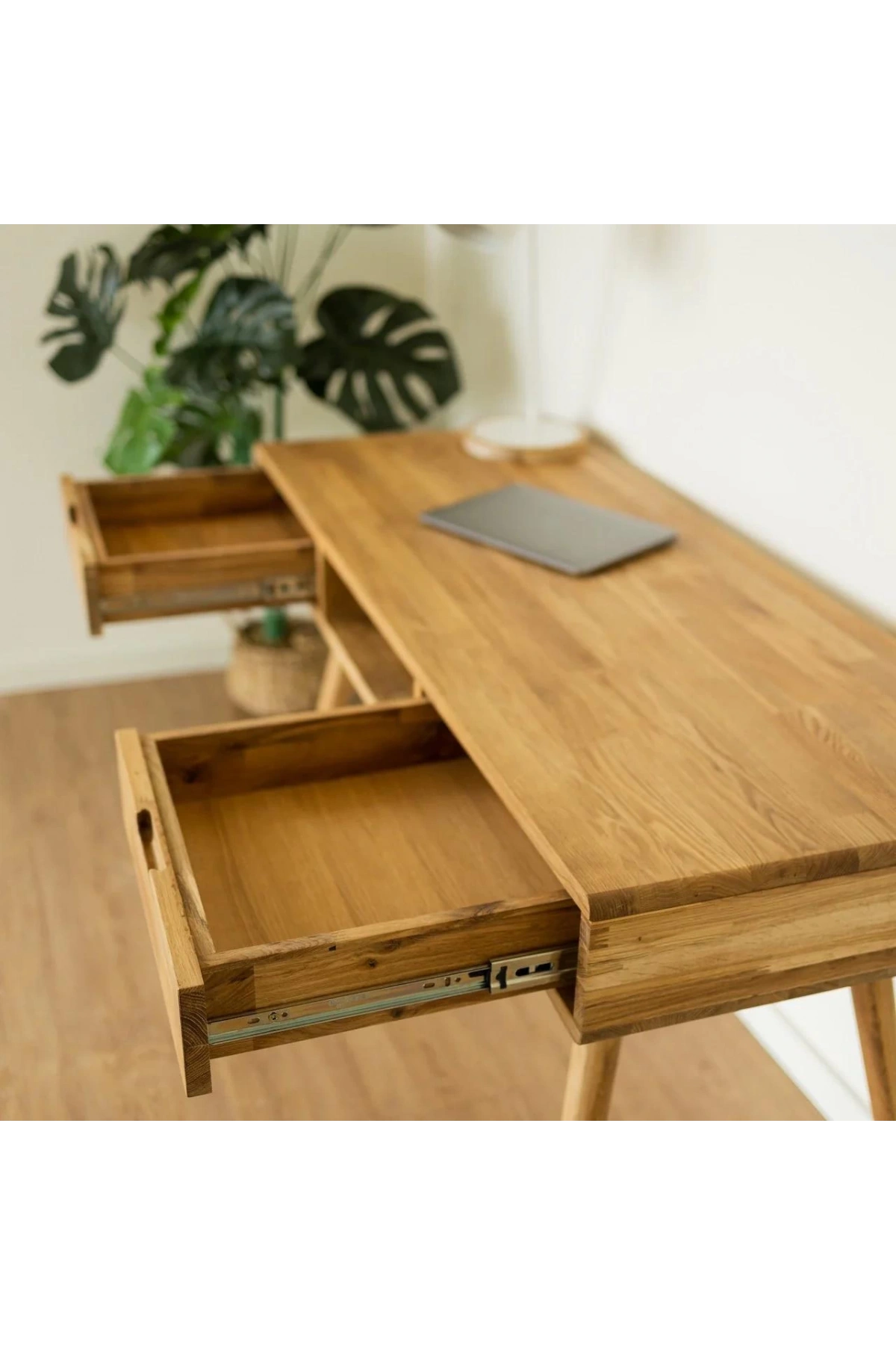 Ahşap basic model rustik masif çalışma masası