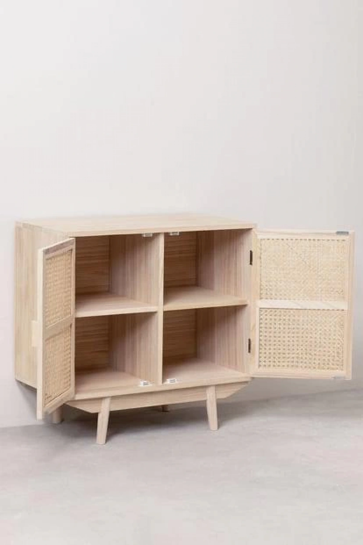 Hazeran Detaylı Çift Kapaklı Ahşap Büfe, Konsol 67x65x38 cm