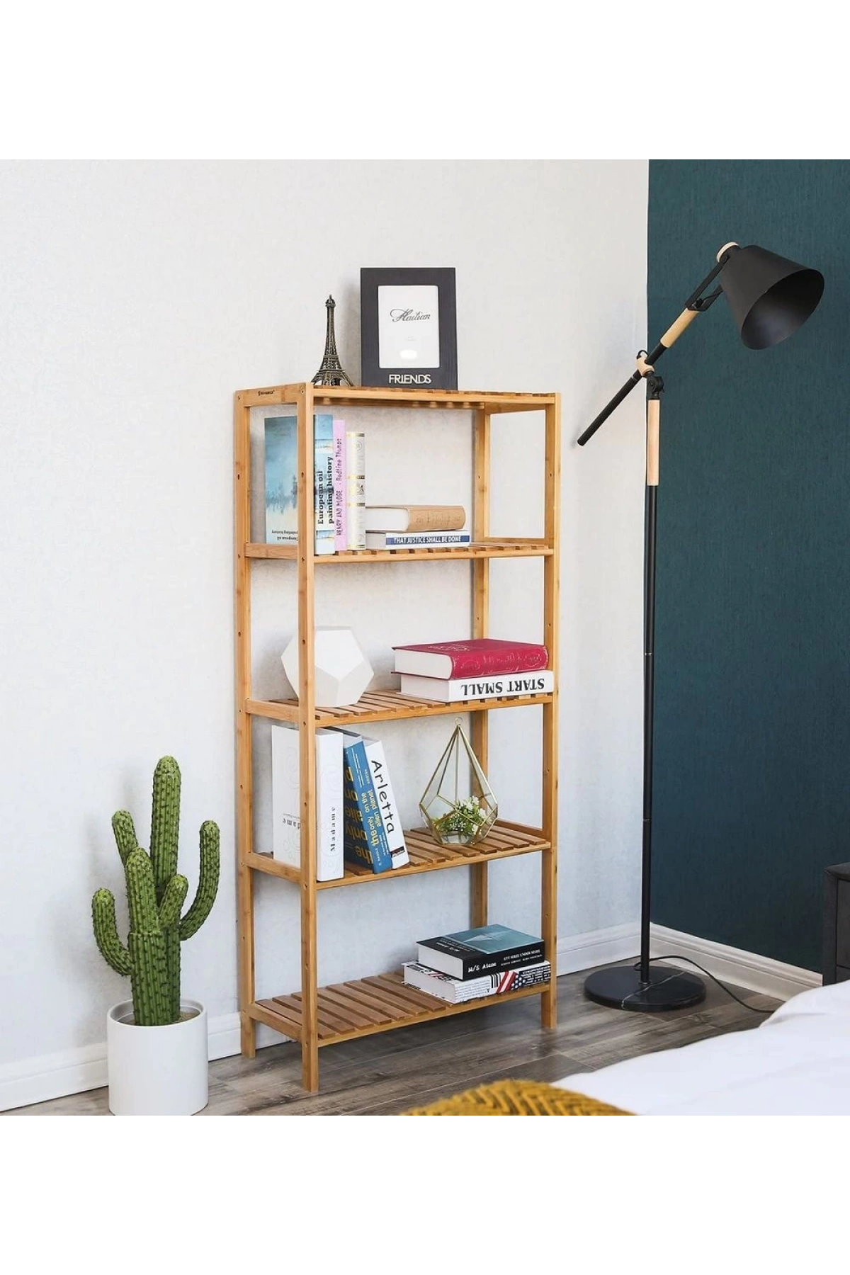 Raflı Izgara Basic Model Ahşap Kitaplık 60x130x30 cm