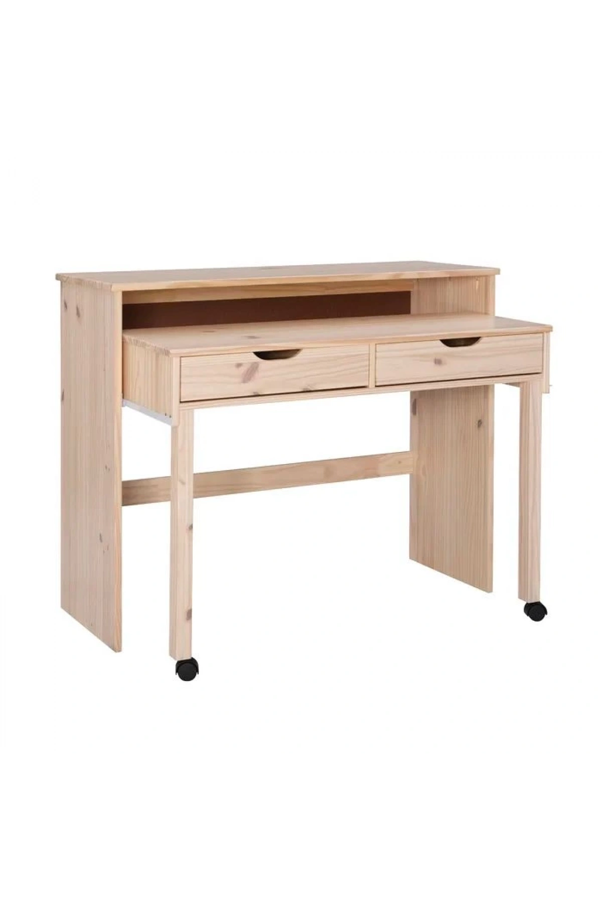 Ahşap tekerlekli çok amaçlı çalışma masası, dresuar
