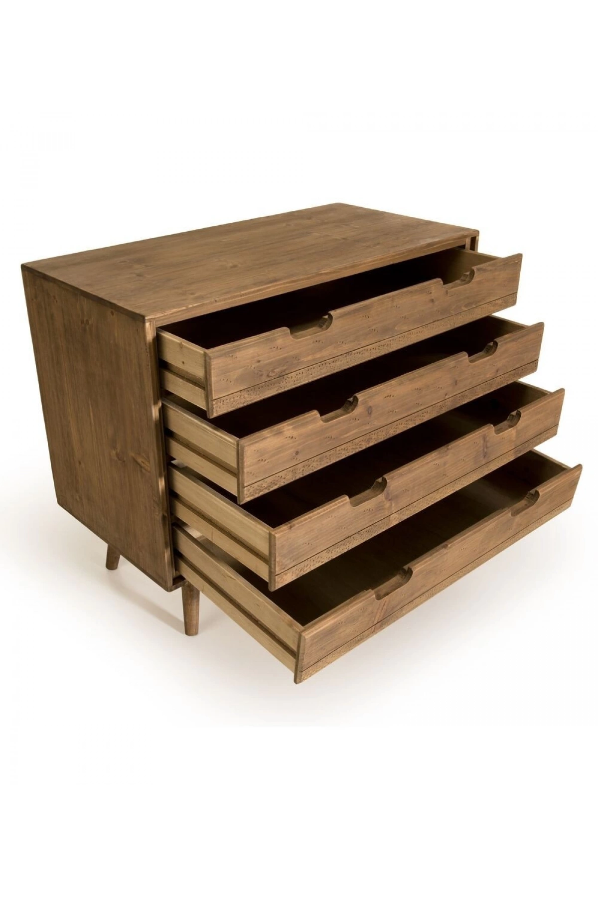 Cómoda vintage de madera maciza en modelo retro