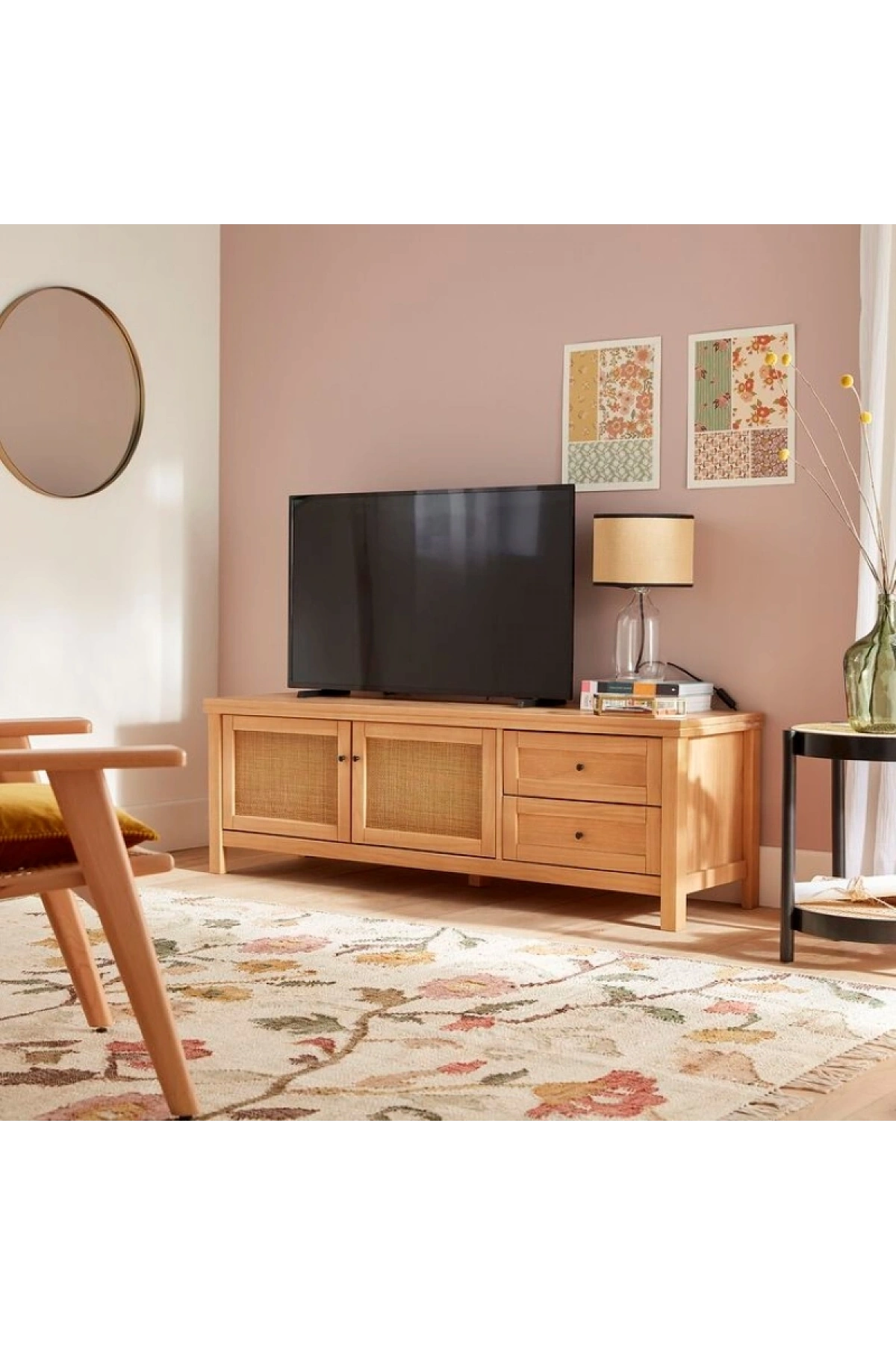 Altea Rattan Detaylı Masif Tv Ünite