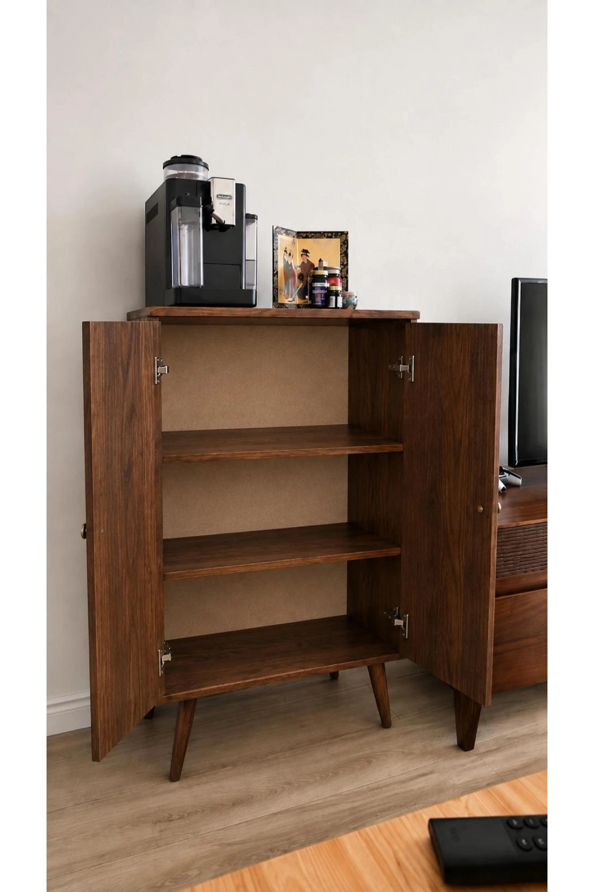 Arden Vintage Masif Ahşap Çok amaçlı büfe dolap