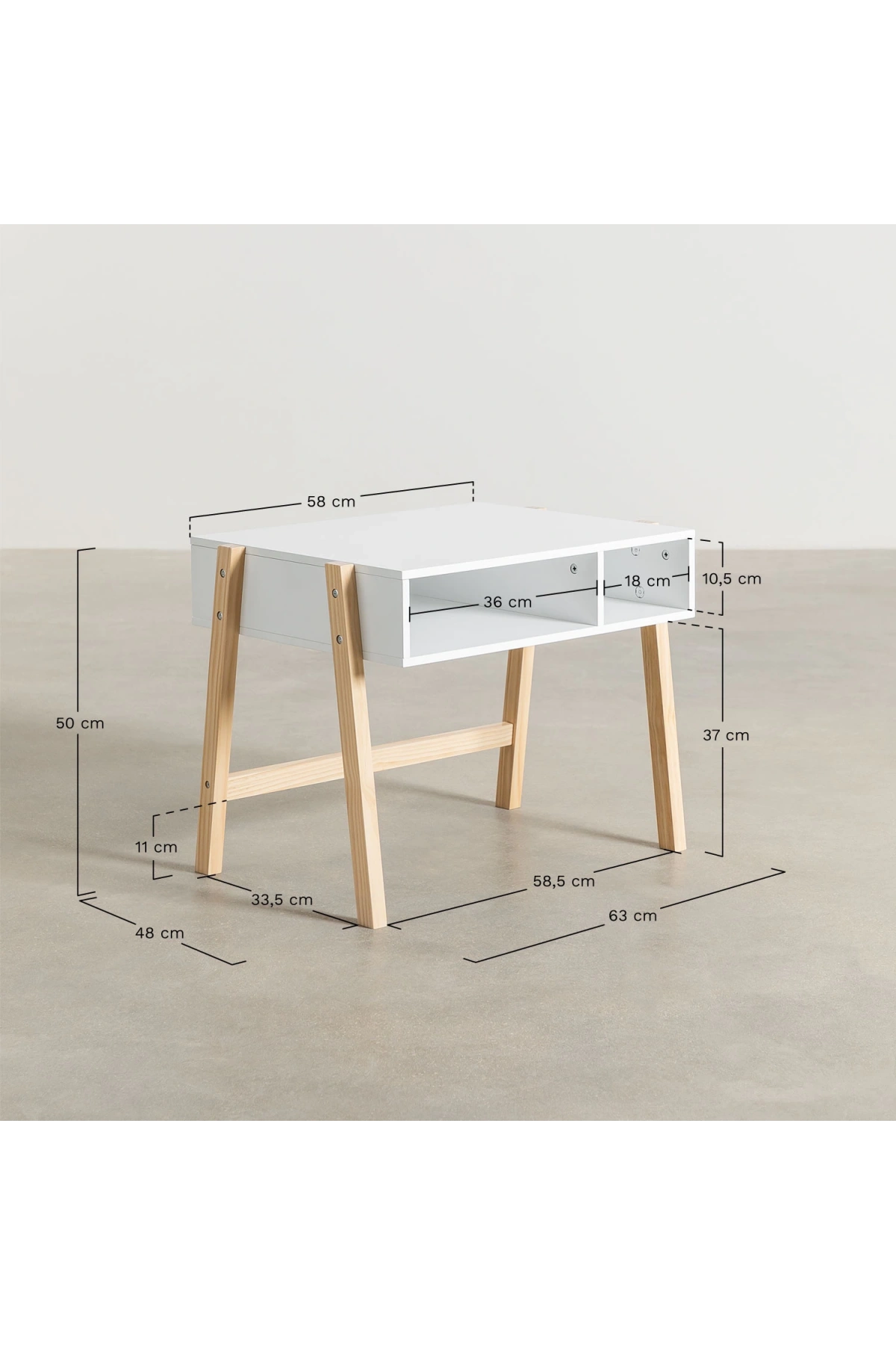 Basic Model Çocuk Çalışma Masası 63x50x50 cm