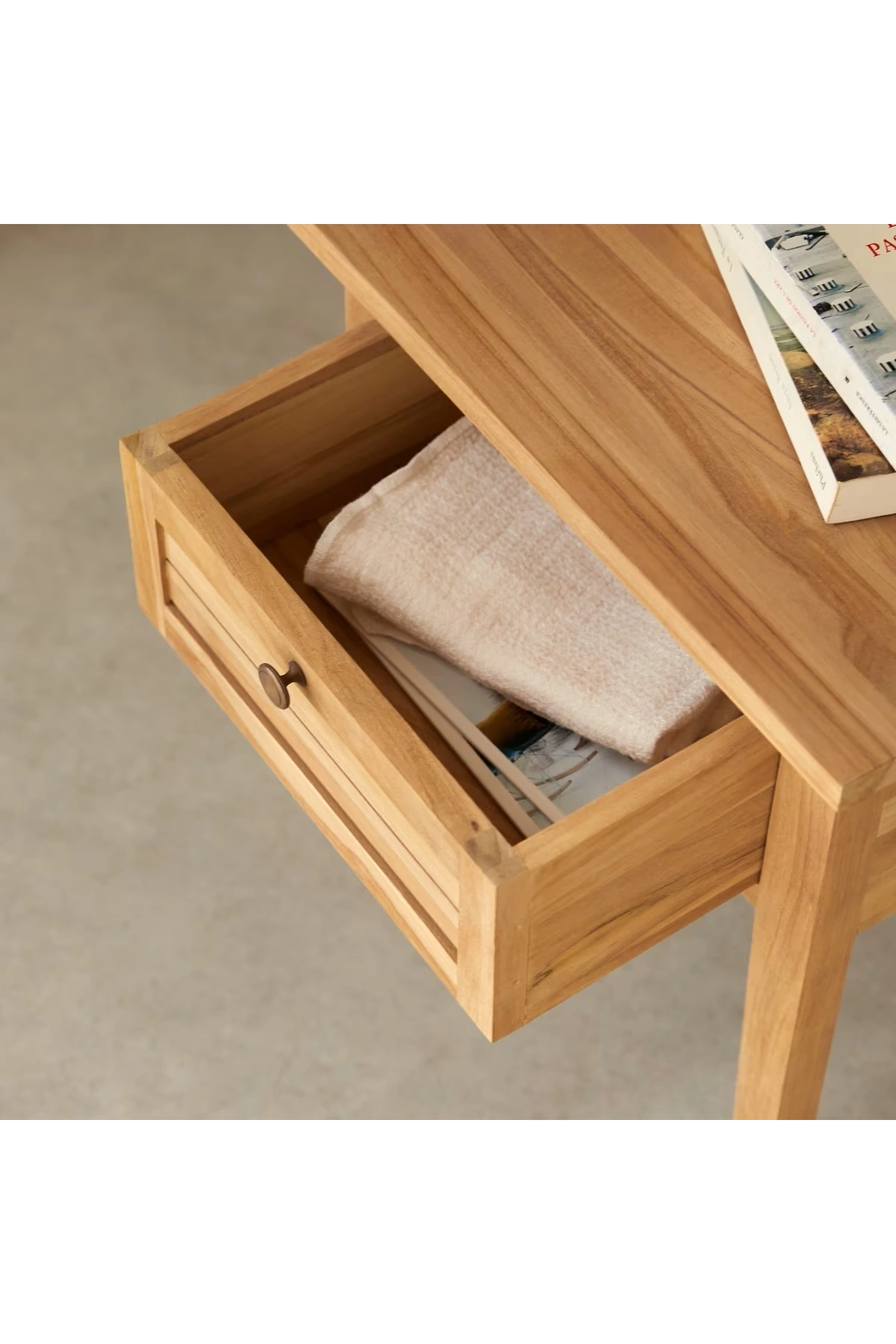 لوجيا كومودين خشب طبيعي صلب