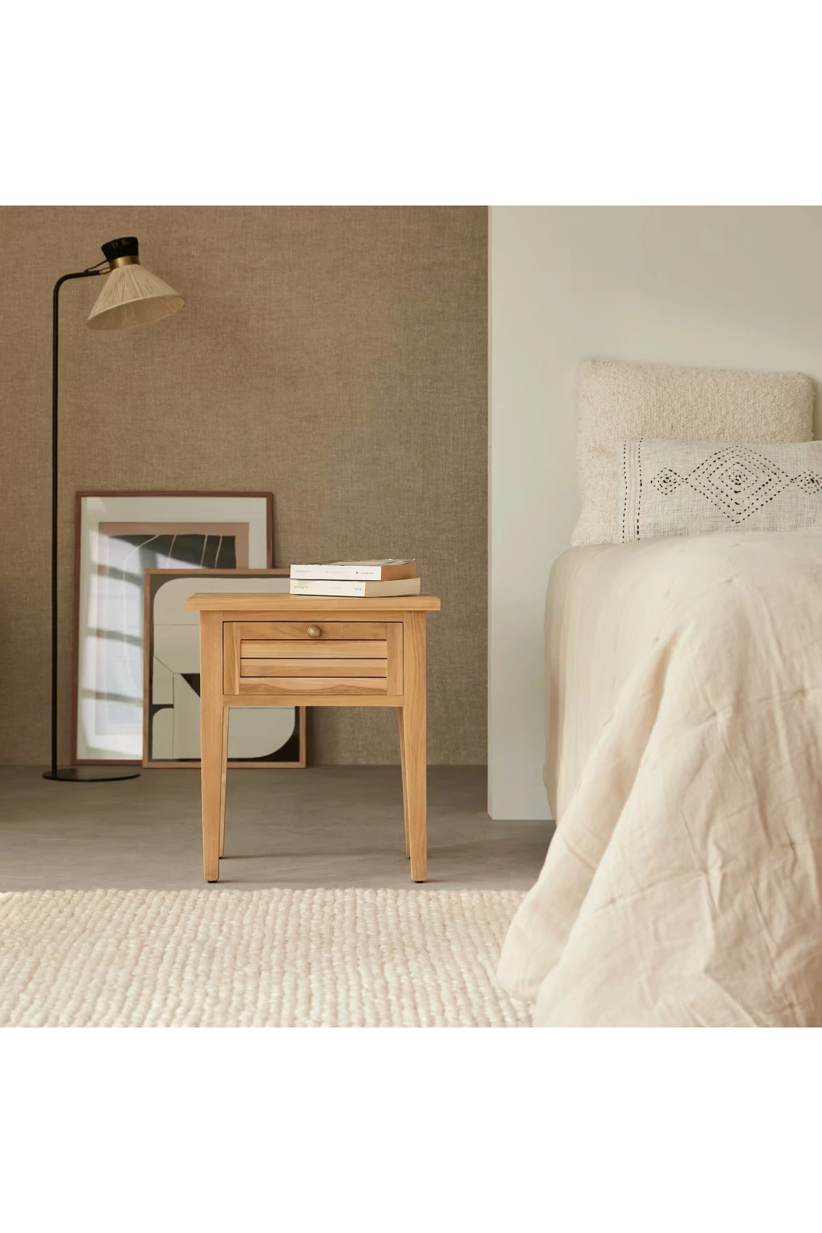 لوجيا كومودين خشب طبيعي صلب