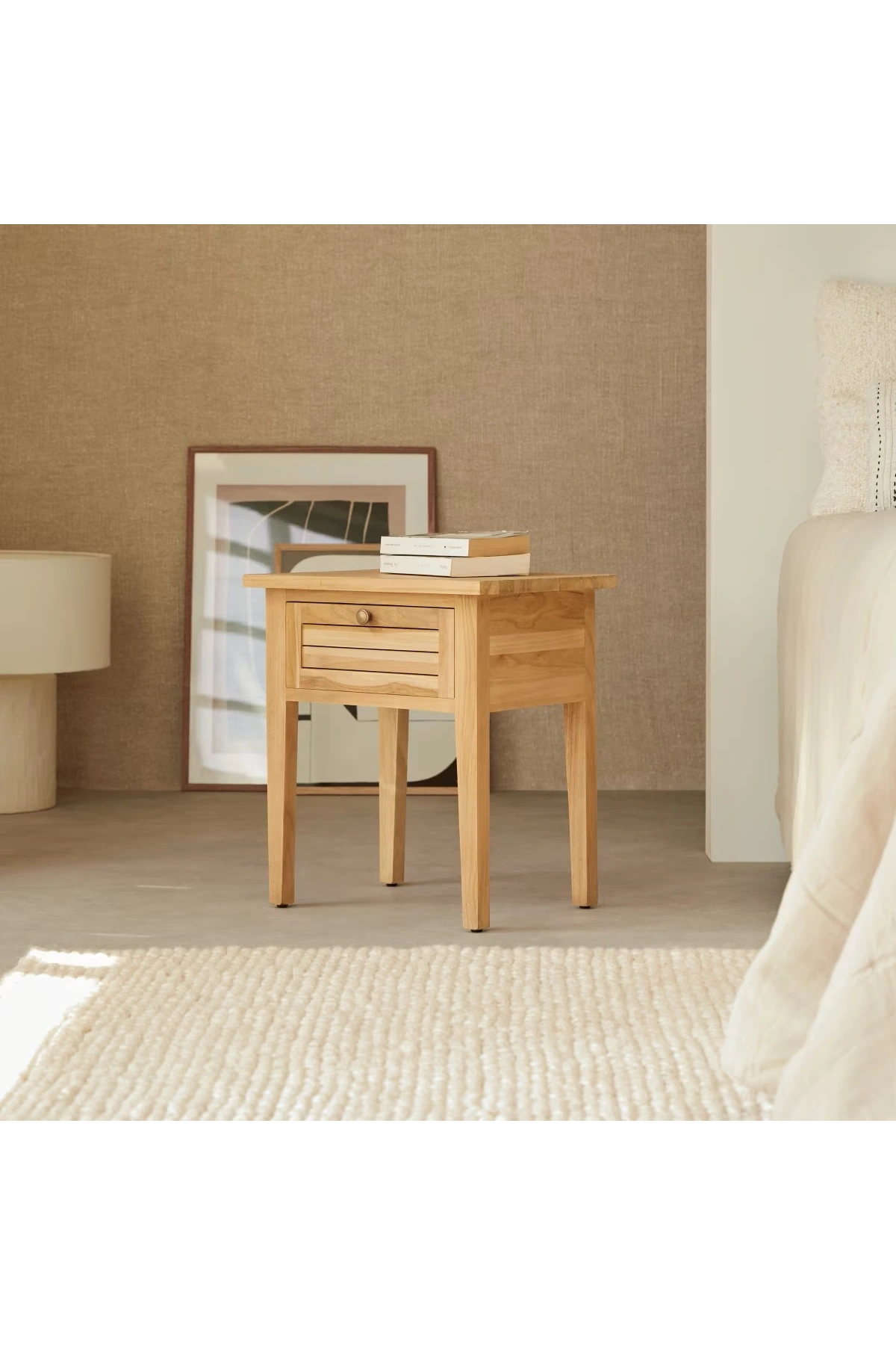 لوجيا كومودين خشب طبيعي صلب