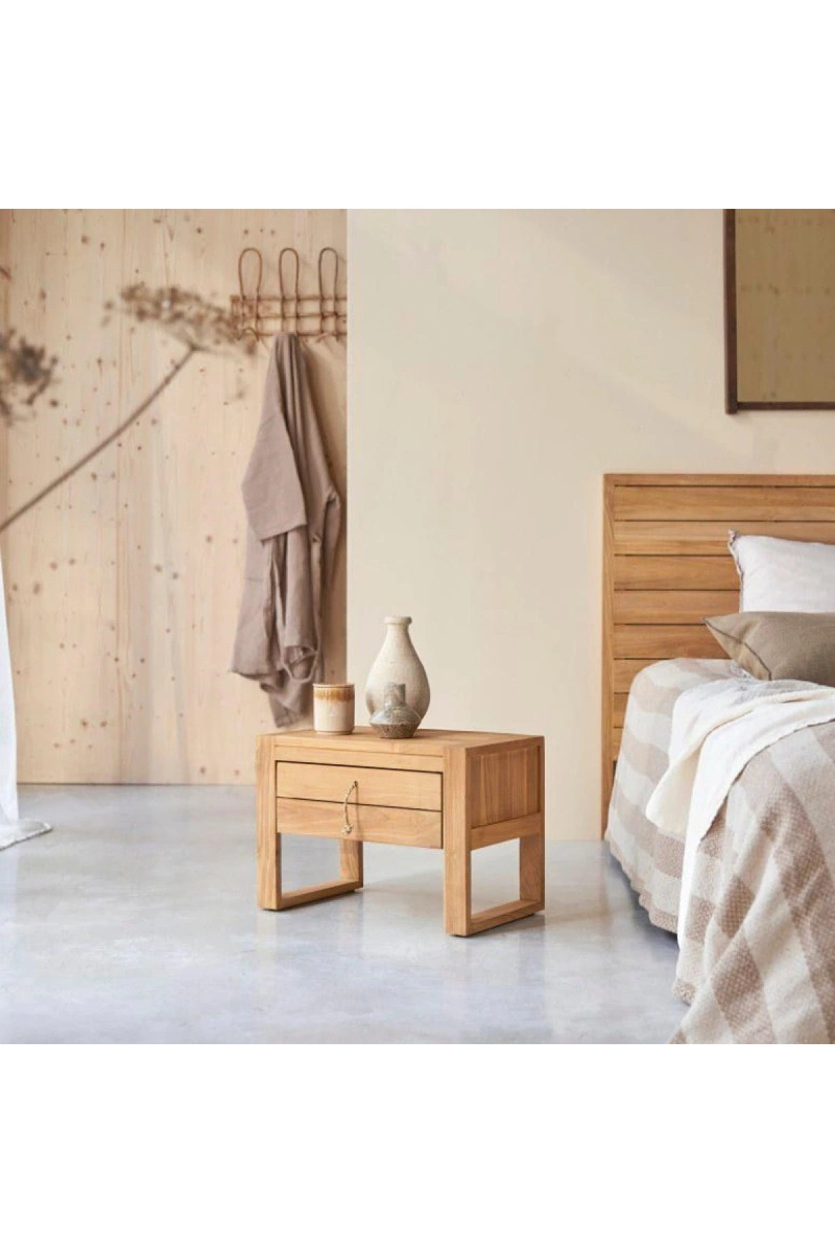 طاولة تسريح خشبية روستيك صلبة من ماركة Minimalys