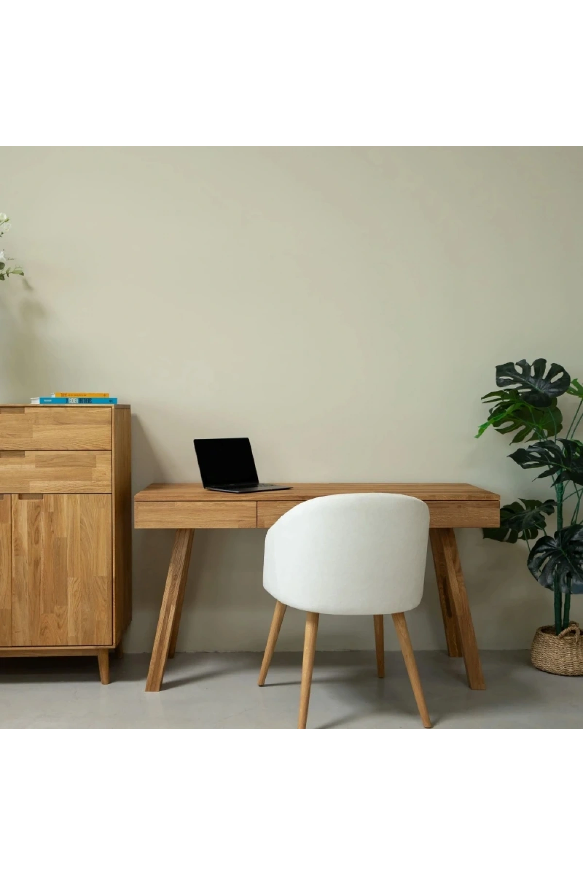 Nordic Basic Masif Ahşap Çalışma Masası