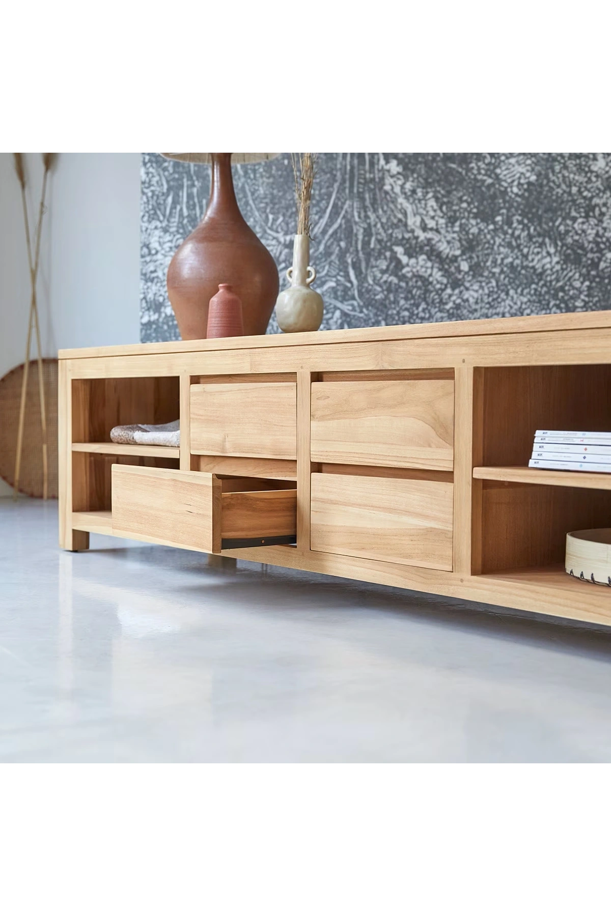 Potio Masif Ahşap Tv Ünite
