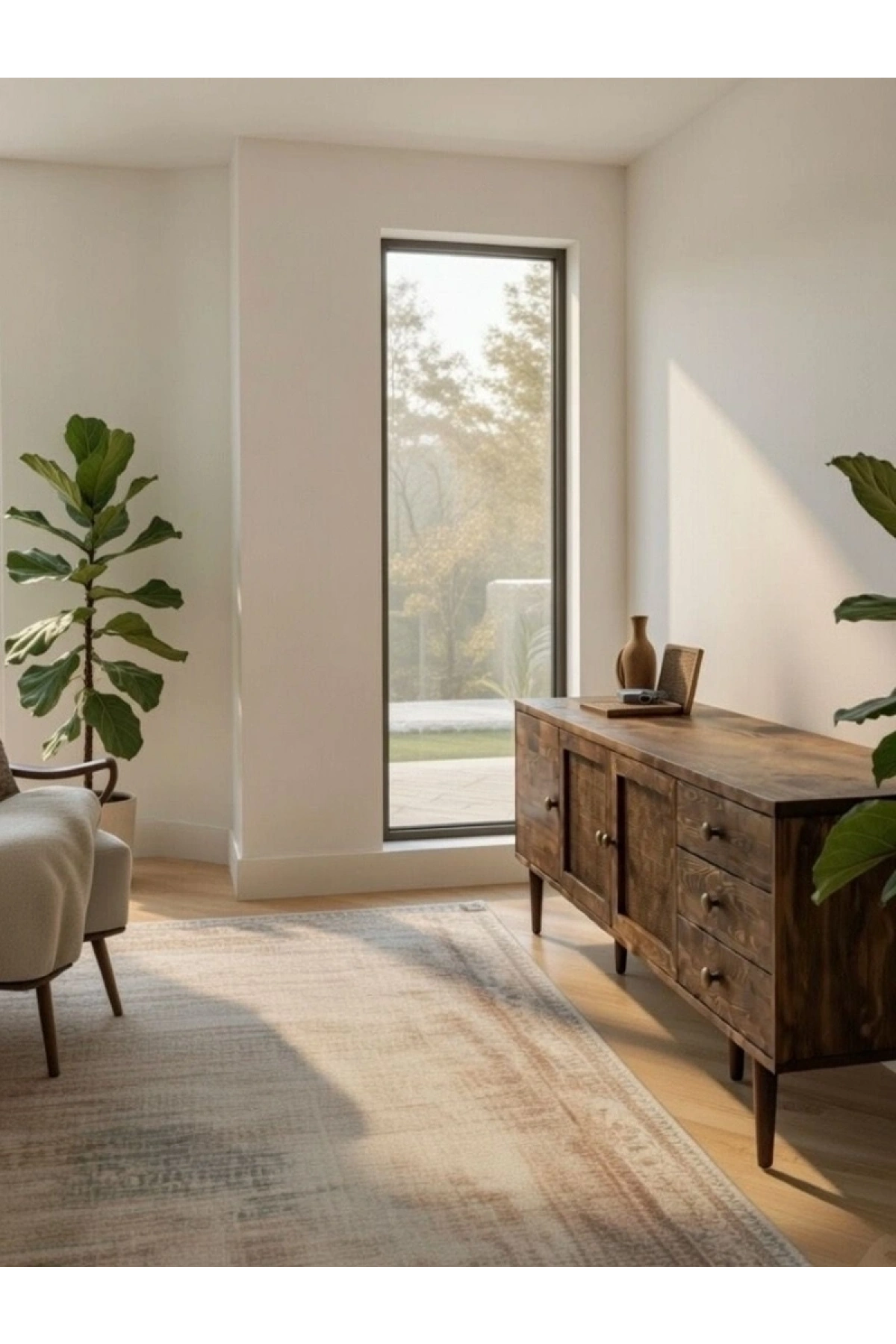 Vienna Masif Ahşap Hazeranlı Konsol, Tv Ünitesi