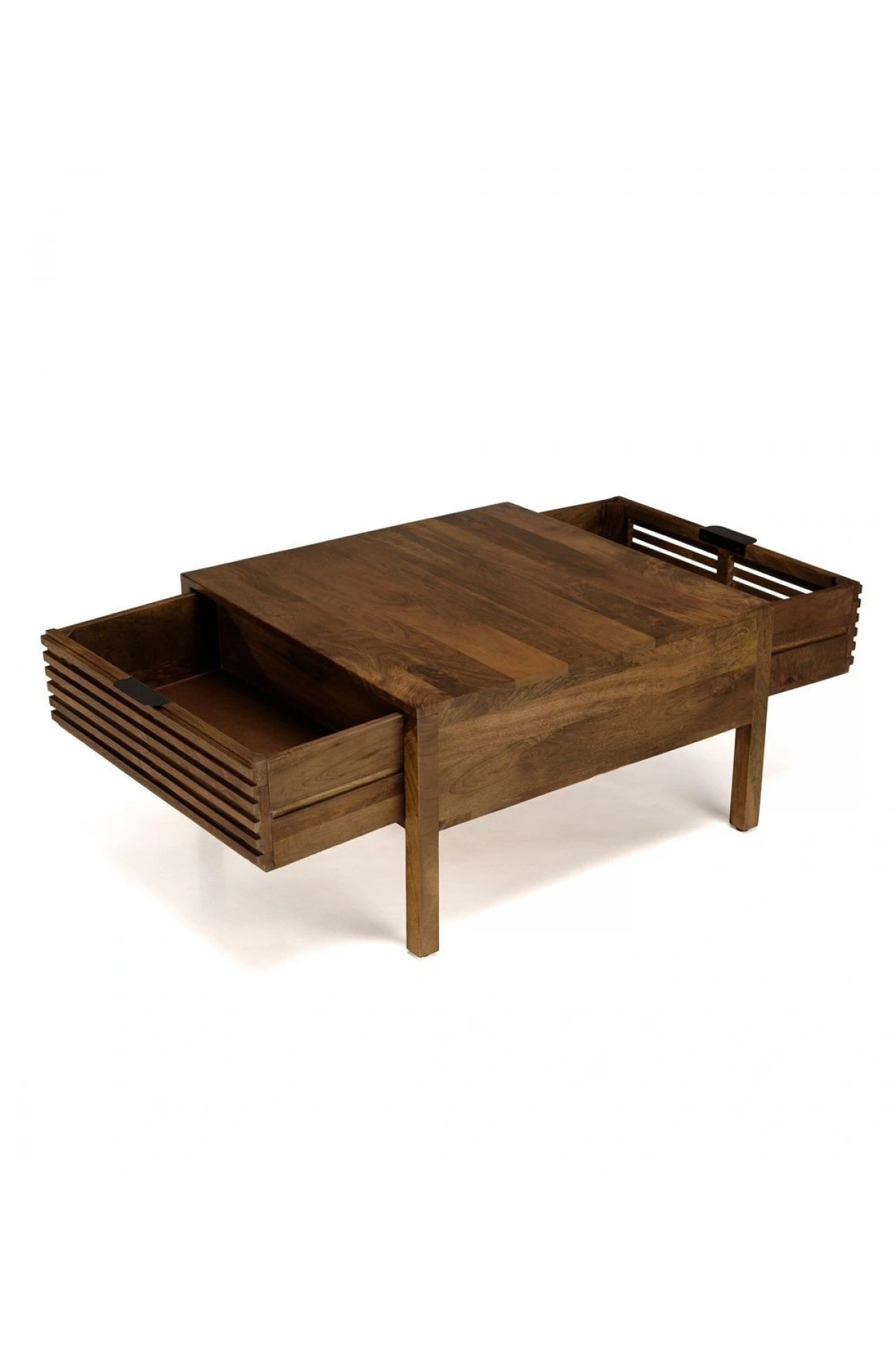 Mesa auxiliar de madera maciza vintage para parrilla