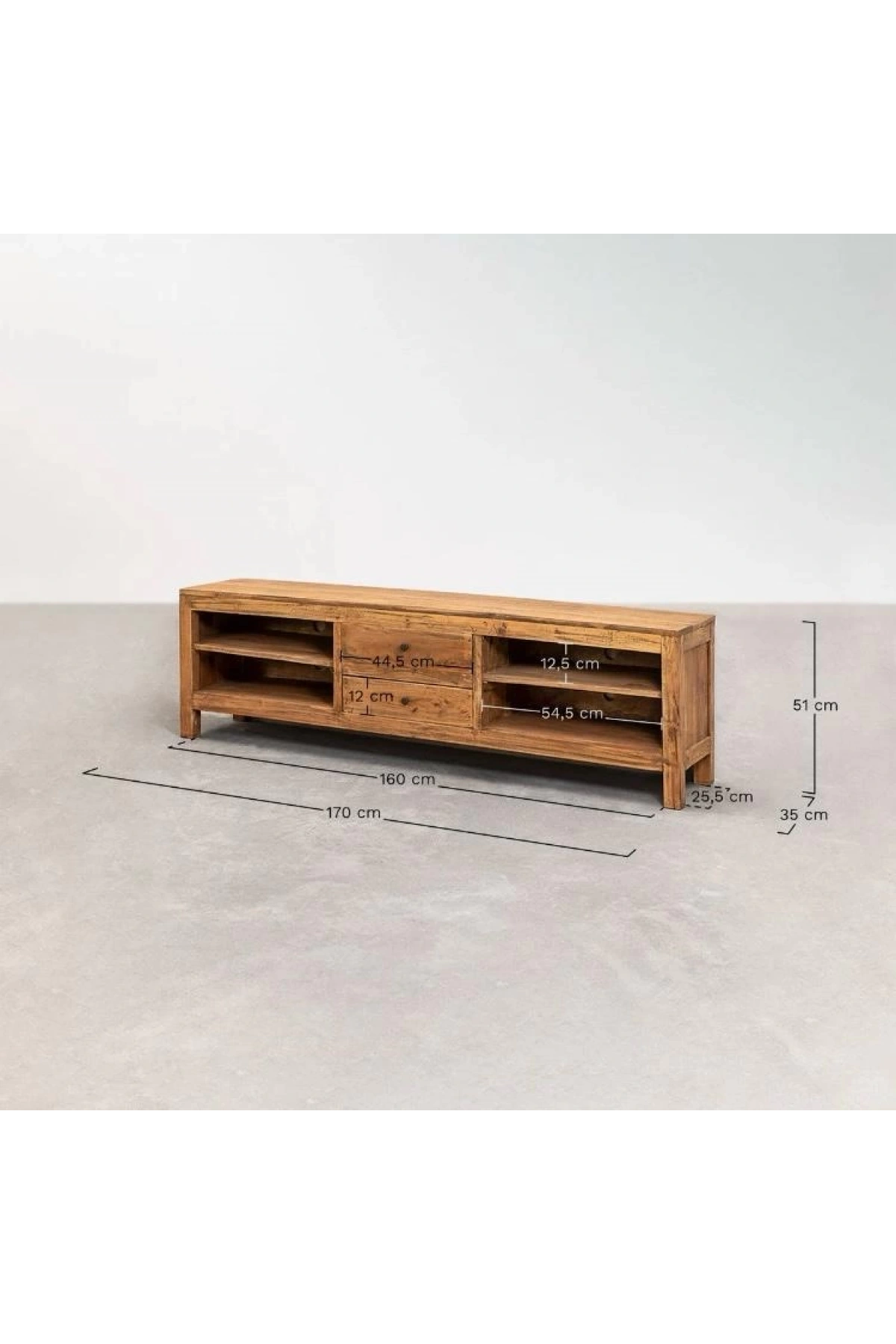 Vintage Model Solid Wood TV Unit