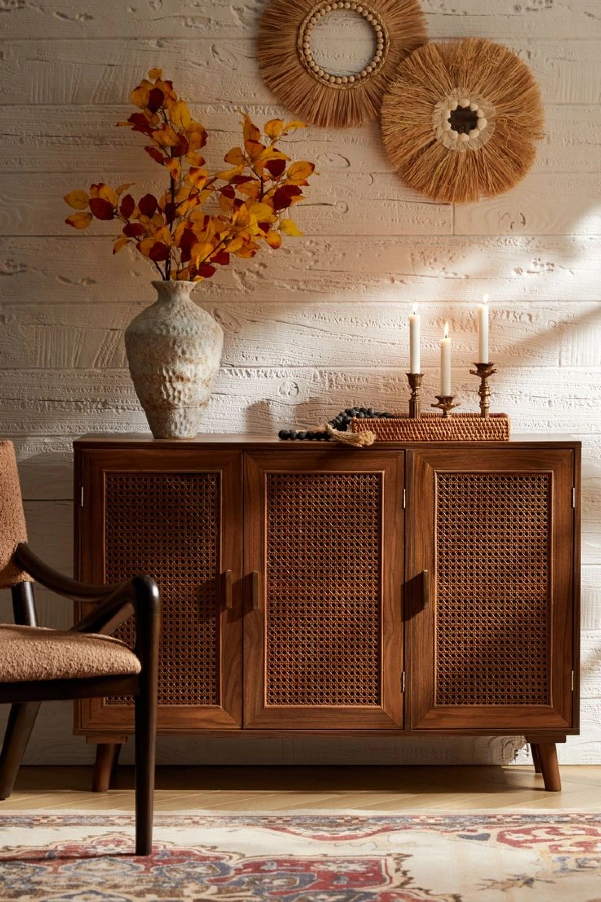 Vintage Walnut Stil Masif Konsol