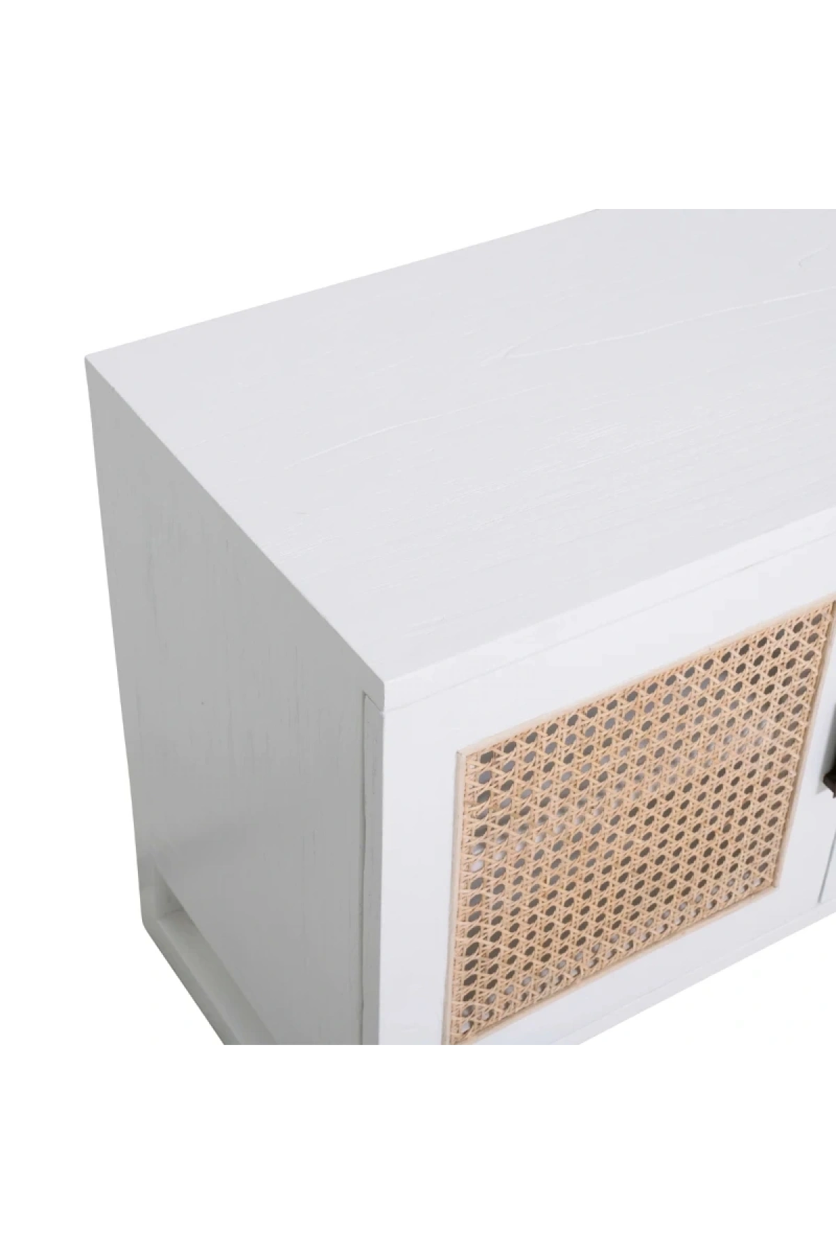 Vista Hazeranlı Masif Ahşap Beyaz Konsol 160x80x40 cm