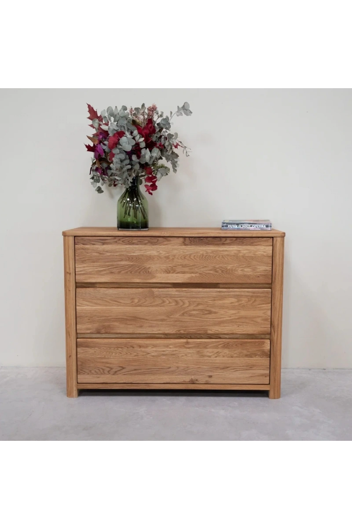 Western Masif Ahşap Natural Model Şifonyer