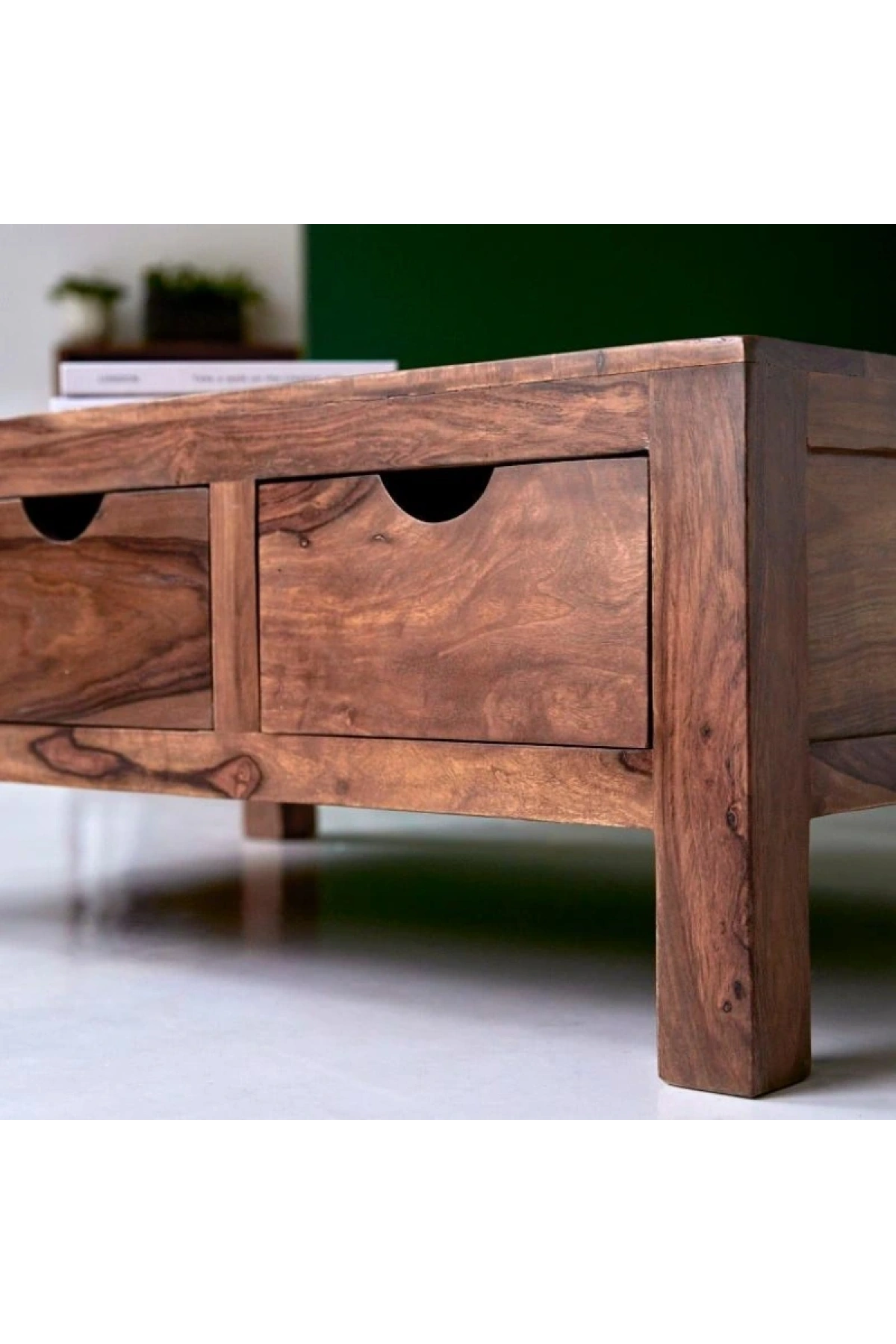 Winchester Masif Ahşap Çekmeceli Orta Sehpa