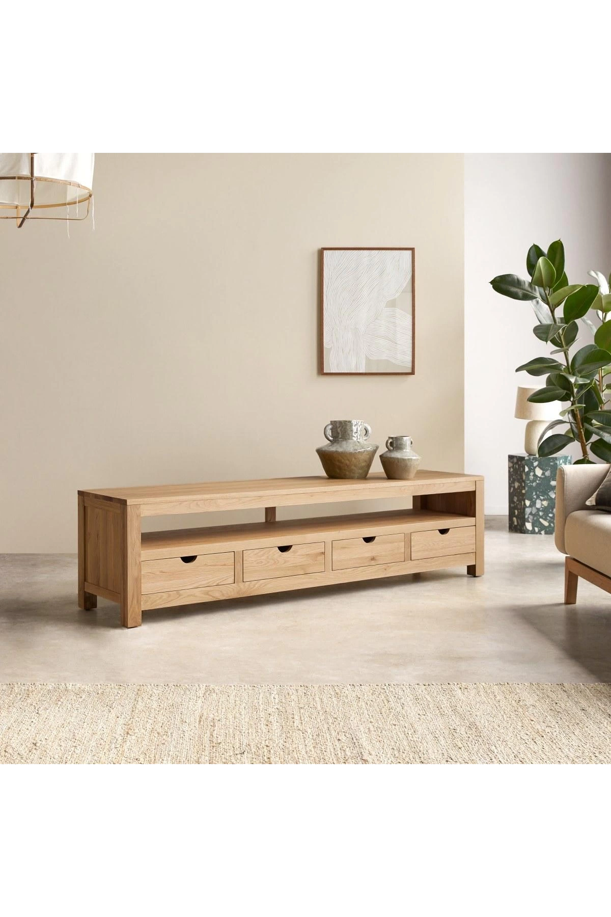 Winchester Solid Wood TV Stand with Drawers