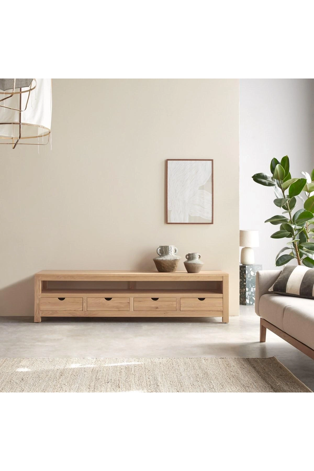 Winchester Solid Wood TV Stand with Drawers