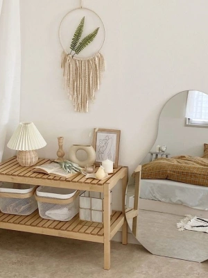 Ahşap çok amaçlı ızgara model komodin