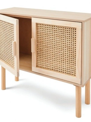 Holz hazeran Modell zweiflügeliger Mini-Schrank-Nachttisch