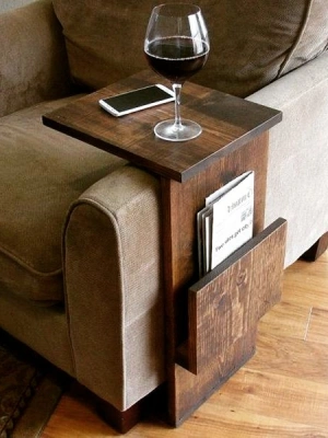 Ahşap masif çok amaçlı Yan Sehpa