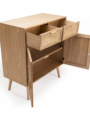 Çift çekmeceli hazeran detaylı western konsol