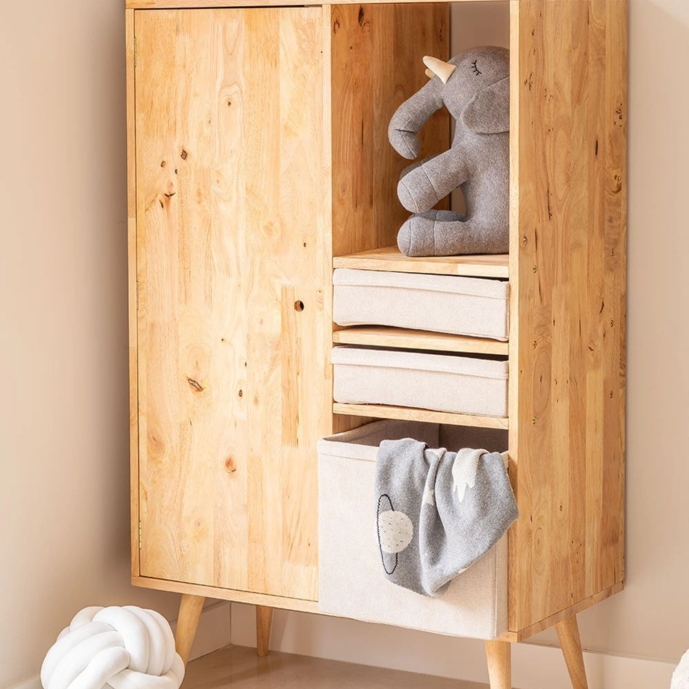 Ahşap çocuk odası gardrop elbise dolabı