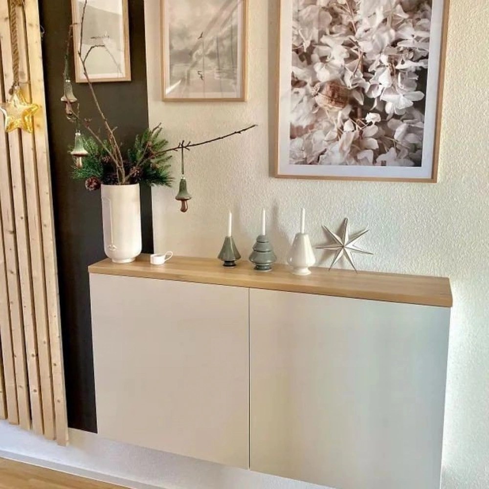 Ahşap detaylı dolap dresuar, konsol