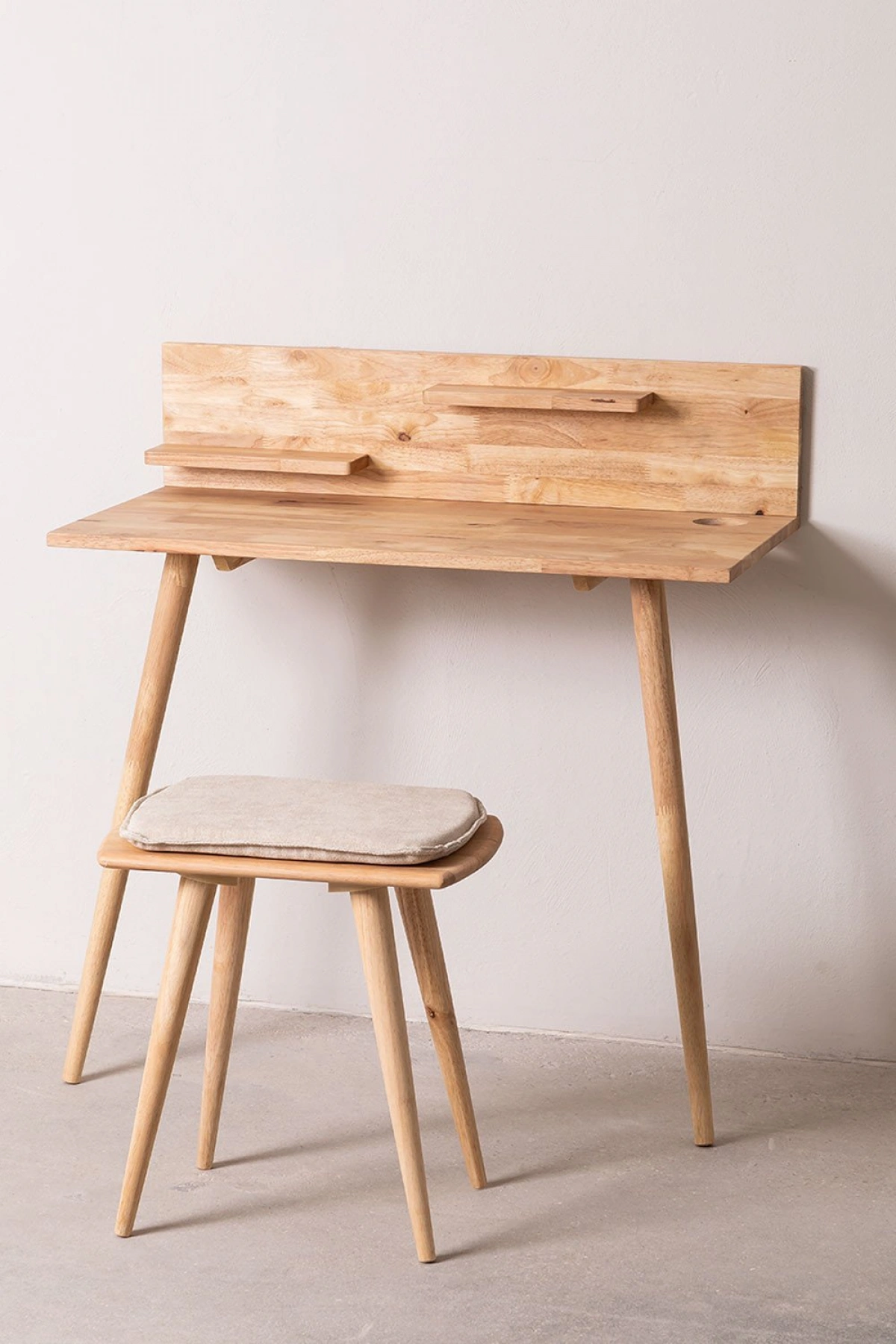 2 Ayaklı Basic Model Ahşap Çalışma Masası 90x75x45 cm