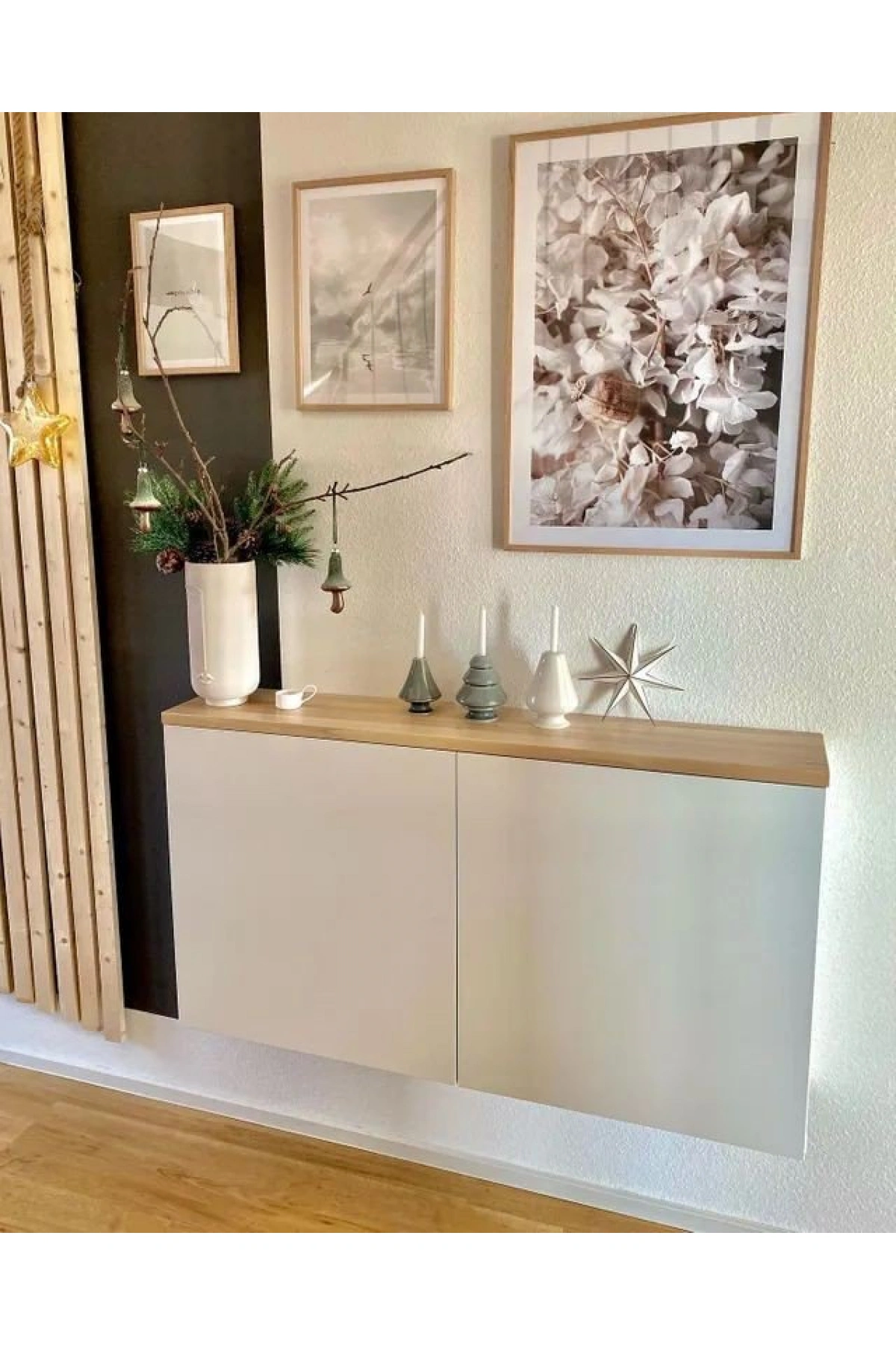 Ahşap detaylı dolap dresuar, konsol