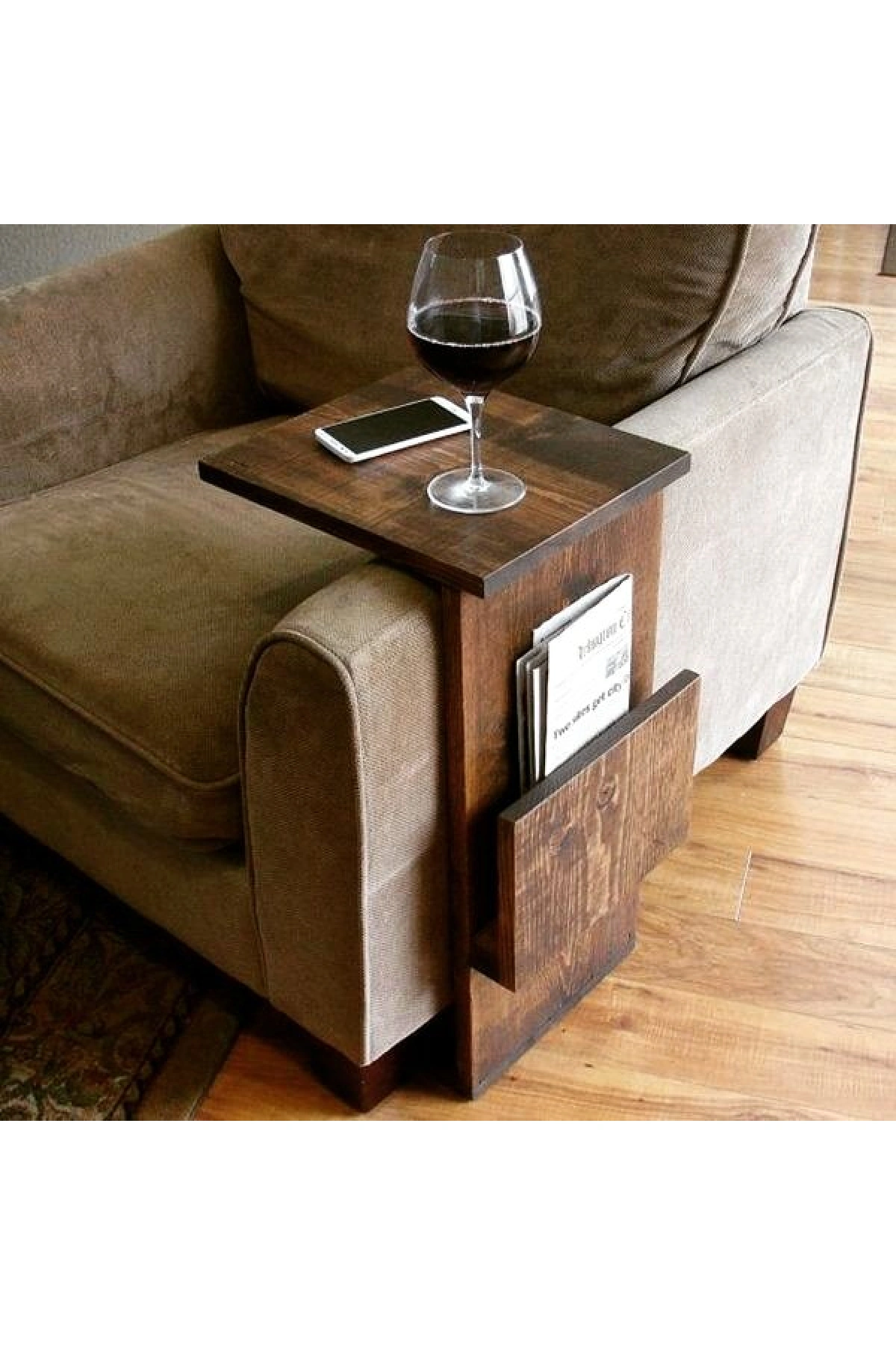 Çok Amaçlı Masif Ahşap Yan Sehpa 28x65x35 cm