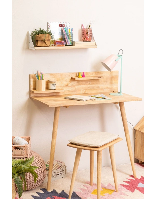 Ahşap 2 ayaklı basic model çalışma masası