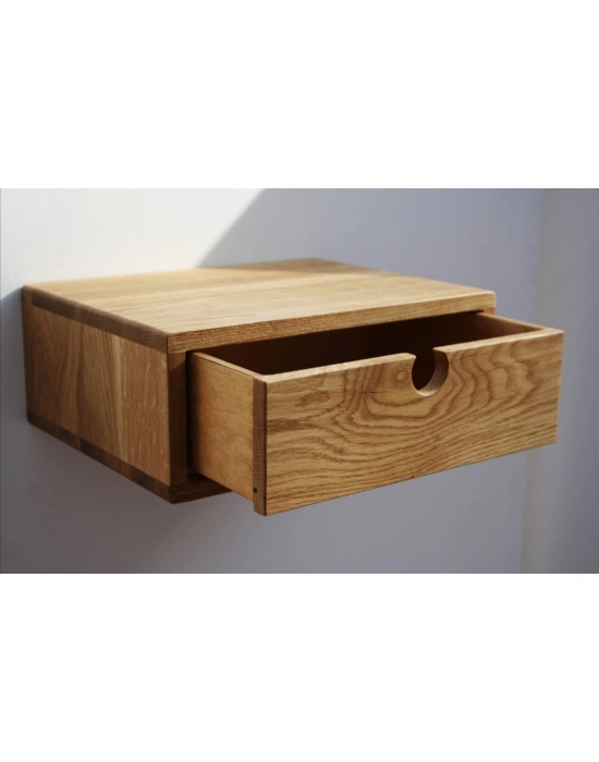 Ahşap modern tek çekmeceli komodin