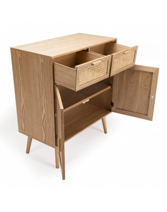 Çift çekmeceli hazeran detaylı western konsol