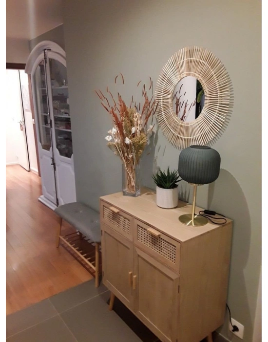 Çift çekmeceli hazeran detaylı western konsol