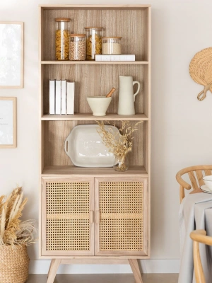 Ahşap hazeran kapak detaylı büfe, konsol