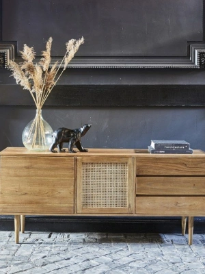 Masif ahşap iskandinav model konsol